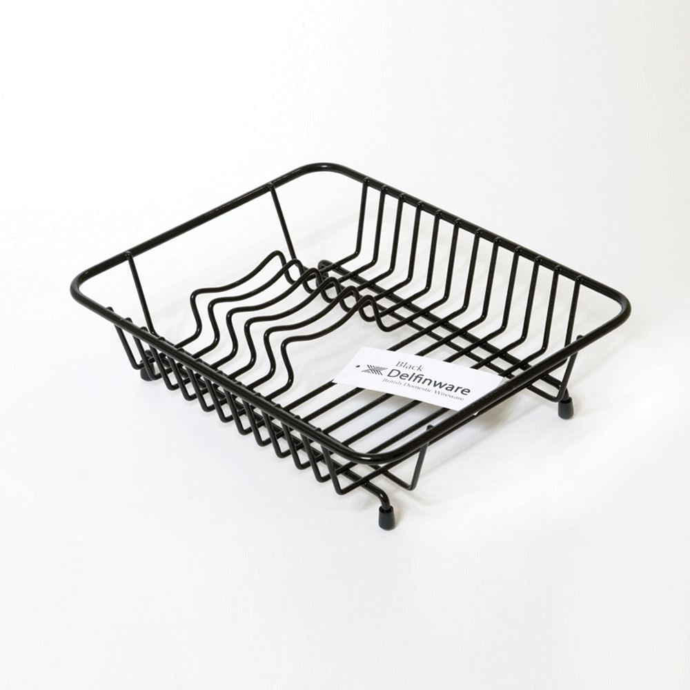 Compact Black Dish Drainer Snape & Sons