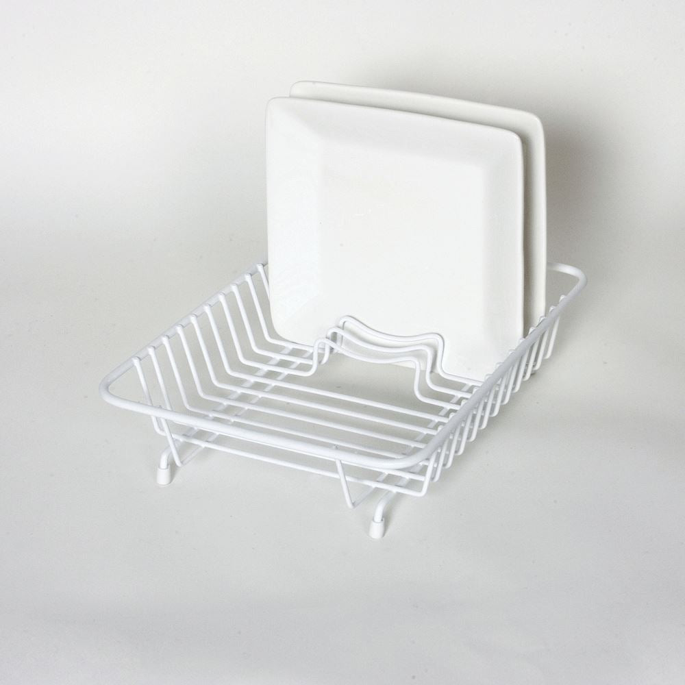 Delfinware Wireware - Compact White Dish Drainer Dish Draining Racks | Snape & Sons