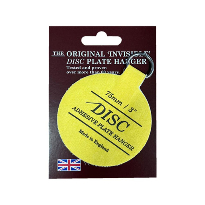 Disc - Invisible Disc Plate Hanger 75mm Plate Hangers | Snape & Sons