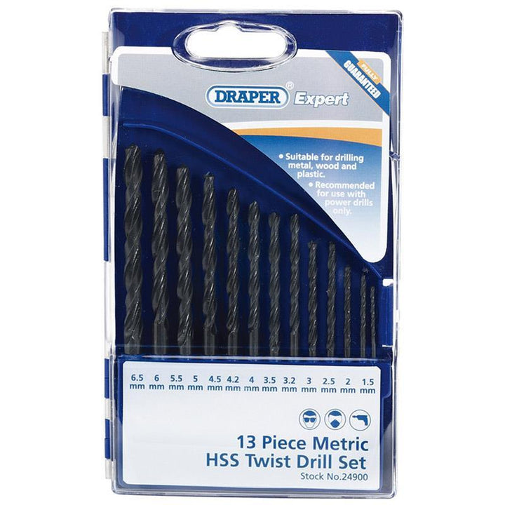 Draper Expert - 13 Piece HSS Drill Set Drill Bits | Snape & Sons