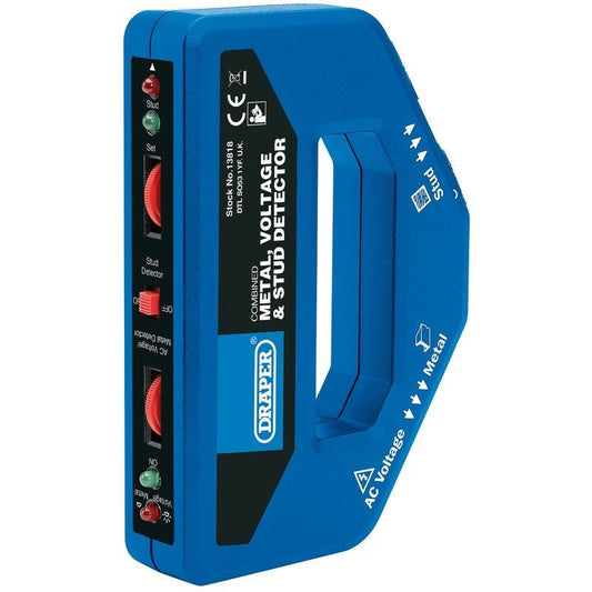 Draper Tools - 9V 3-in-1 Detector - Metal, Stud and Voltage | Snape & Sons