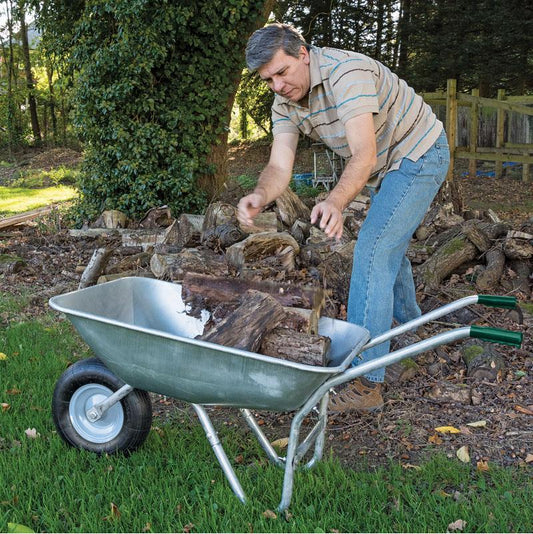 Draper Tools - Galvanised Wheelbarrow 65ltr Wheelbarrows | Snape & Sons