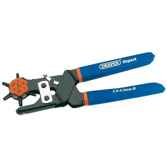 Draper Tools - Revolving Punch Pliers 2.0mm - 4.5mm Eyelet Pliers & Eyelets | Snape & Sons