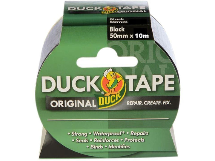 Duck Brand - Original Duck Tape Black 50mm x 10m Duct Tape | Snape & Sons