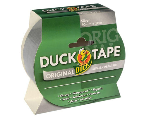 Duck Brand - Original Duck Tape Silver 50mm X 10m Duct Tape | Snape & Sons