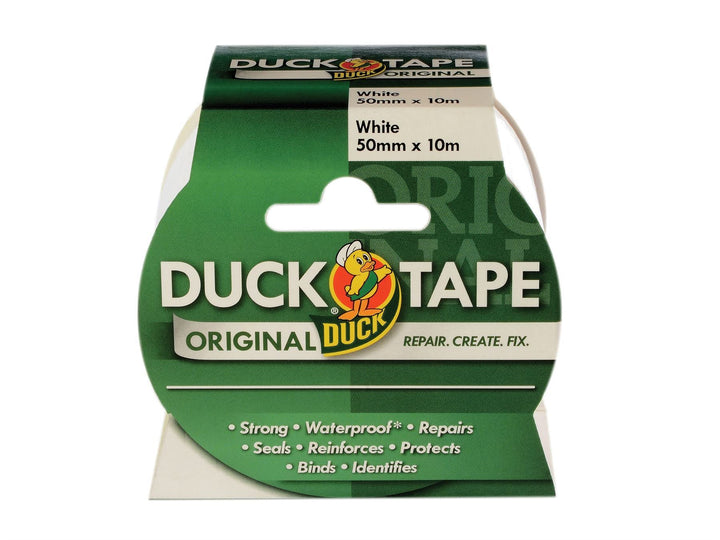 Duck Brand - Original Duck Tape White 50mm x 10m Duct Tape | Snape & Sons