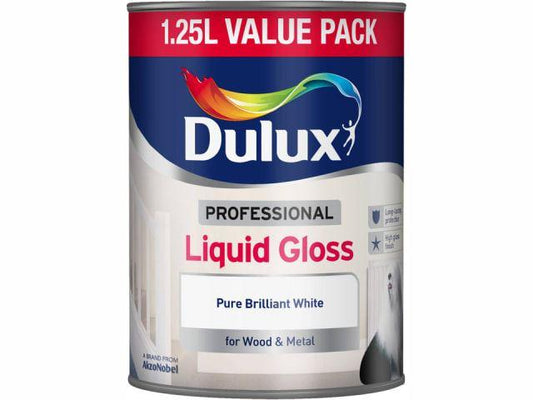 Dulux - Liquid Gloss White 1.25L Interior Wood & Metal Paints | Snape & Sons