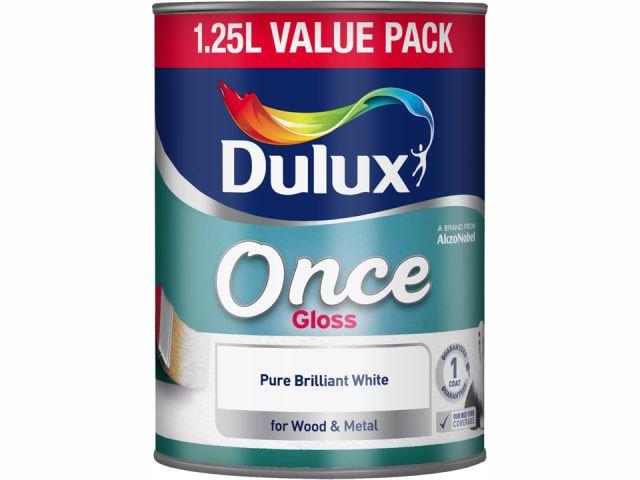 Dulux - Once Gloss White 1.25L Interior Wood & Metal Paints | Snape & Sons