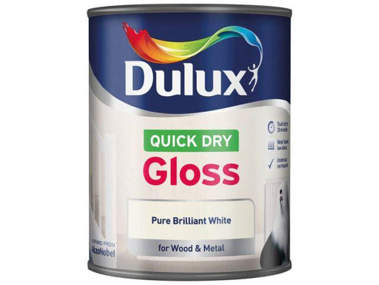 Dulux - Quick Dry Liquid Gloss 750ml Interior Wood & Metal Paints | Snape & Sons