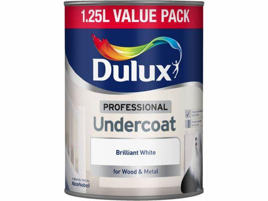 Dulux - Undercoat White 1.25L Interior Wood & Metal Paints | Snape & Sons