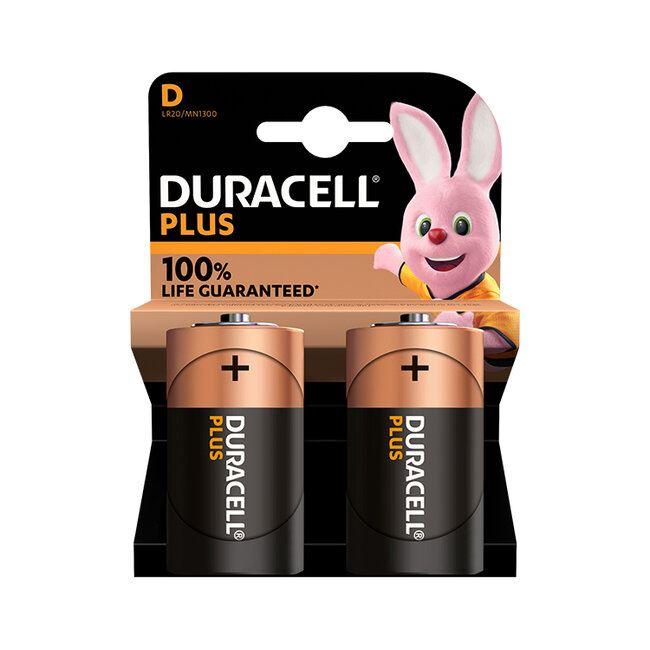 Duracell - Plus Power Battery D x2 +100% Life Pencil Batteries | Snape & Sons