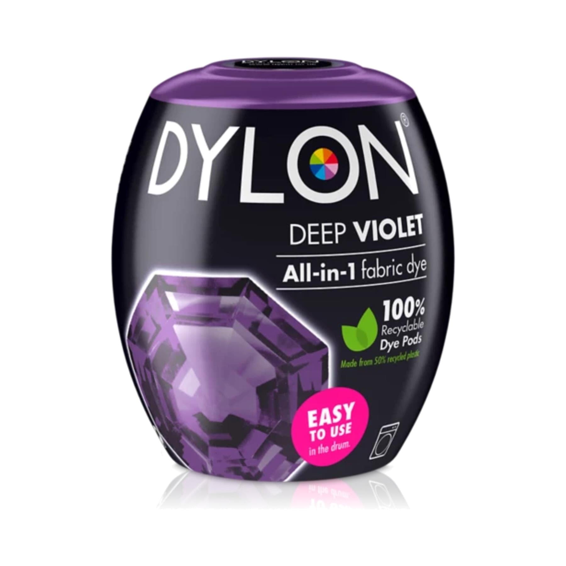 Dylon All-in-One Machine Dye Pod Deep Violet Fabric Dyes | Snape & Sons
