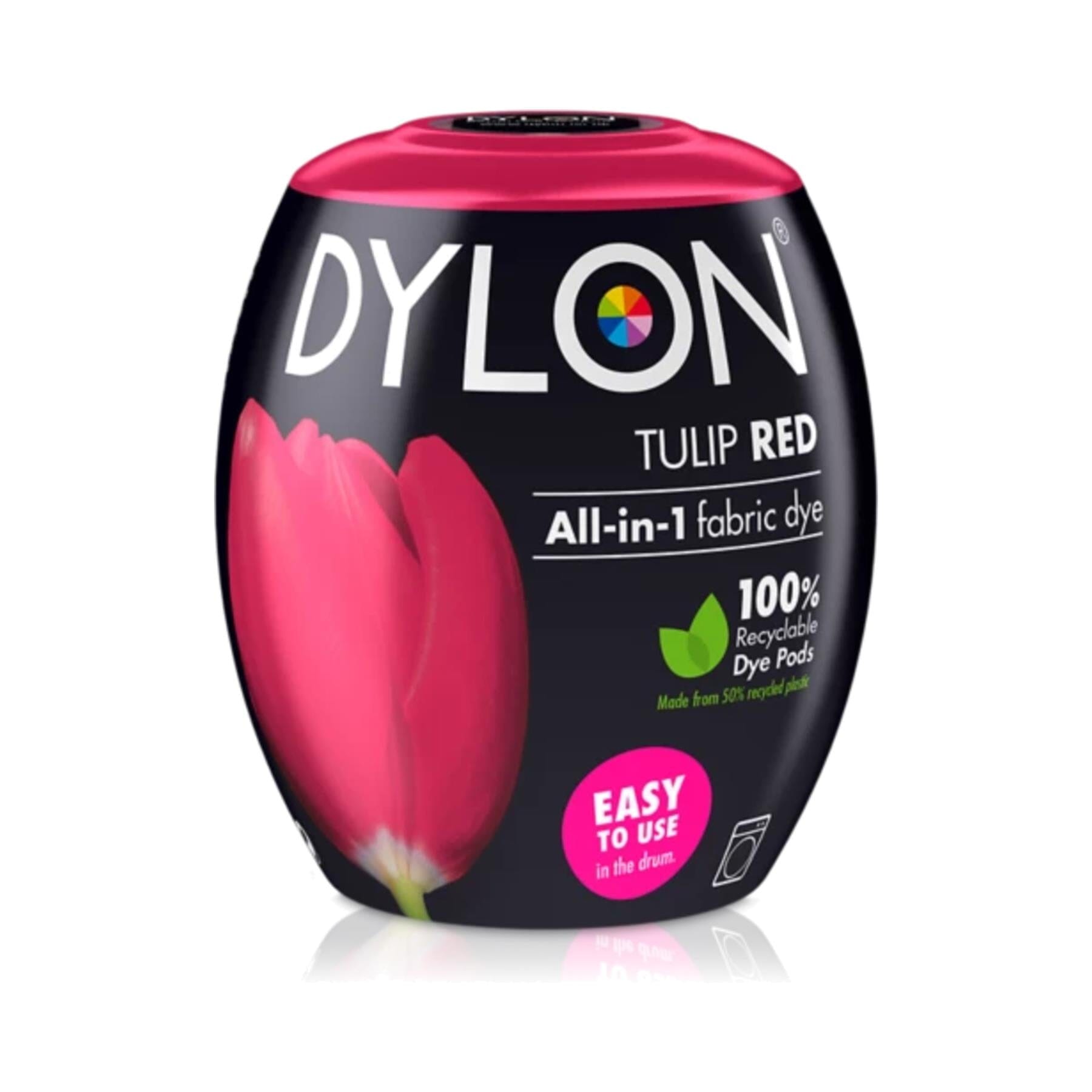 Dylon All-in-One Machine Dye Pod Tulip Red Fabric Dyes | Snape & Sons