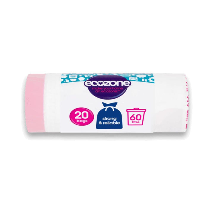 Ecozone - 60L Biodegradable Bin Liners x20 Pack Bin Liners | Snape & Sons