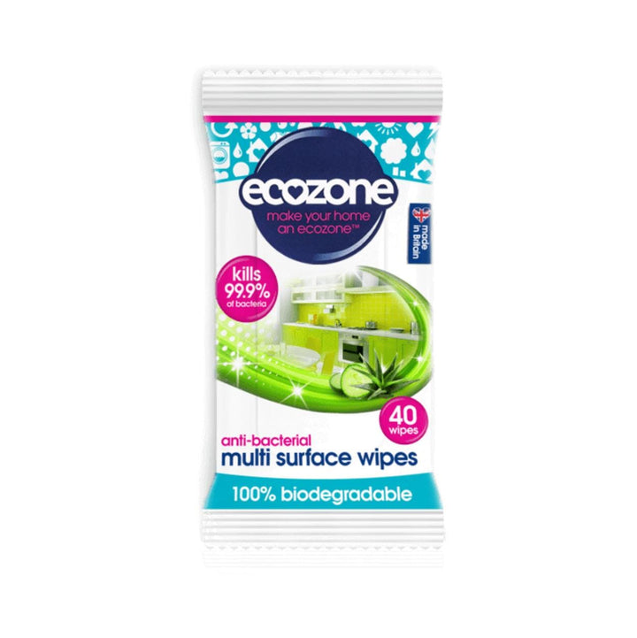 Ecozone - Biodegradable Multi-Surface Wet Wipes x40 Pack Wet Wipes | Snape & Sons