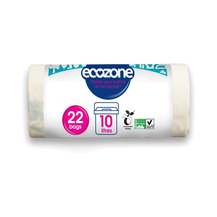 Ecozone - Compostable 10L Caddy Bin Liners x22 Pack Bin Liners | Snape & Sons