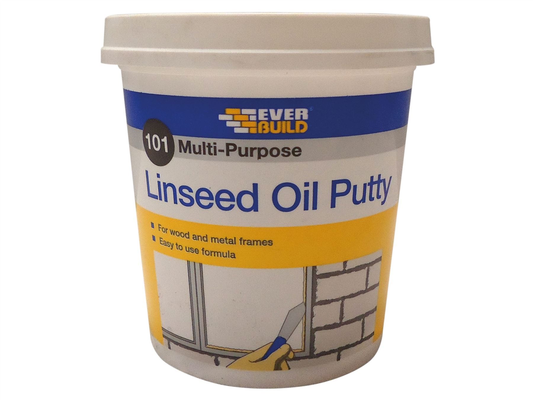 Everbuild - 101 Linseed Oil Putty Natural 1kg Putty | Snape & Sons