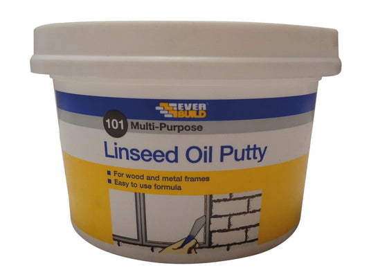 Everbuild - 101Linseed Oil Putty Natural 500g Putty | Snape & Sons