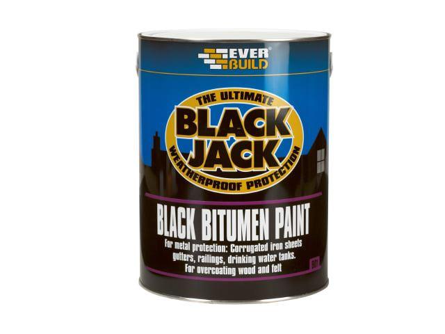 Everbuild - 901 Black Bitumen Paint 1l Roof Repair | Snape & Sons
