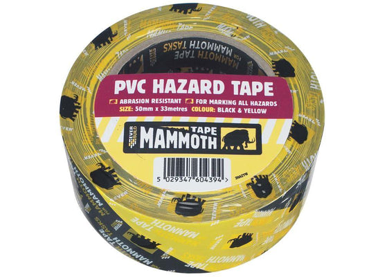 Everbuild - Mammoth Hazard Tape 50mm x 33m | Snape & Sons