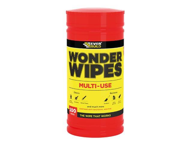 Everbuild - Wonder Wipes Tub x 100 Wet Wipes | Snape & Sons