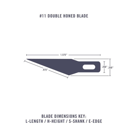Excel Crafts - No.11 Double Honed Blade - 5 Pack Craft Knives | Snape & Sons
