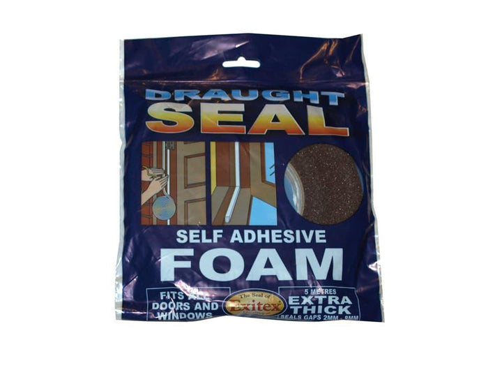 Exitex - Extra Thick Foam 5m Brown Draught Proofing | Snape & Sons
