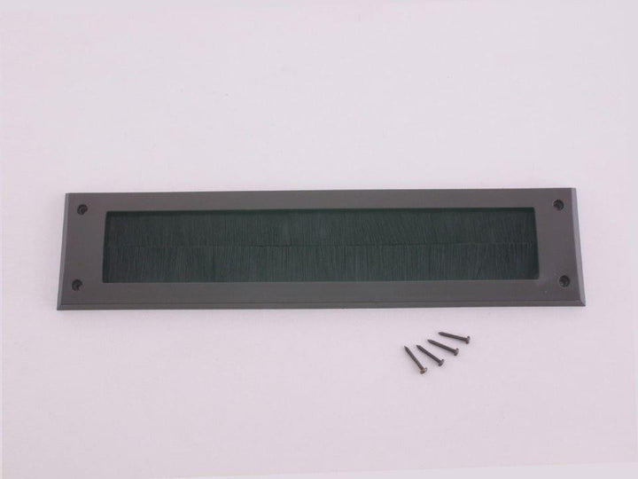 Exitex - Internal Letter plate Brush Seal Brown Draught Proofing | Snape & Sons