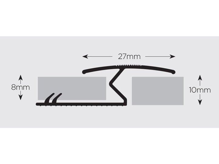 Exitex - Laminate Z-Trim Gold Door Threshold Strips | Snape & Sons