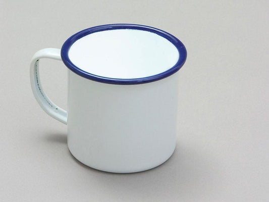 Falcon - Enamel Mug White Cups & Mugs | Snape & Sons