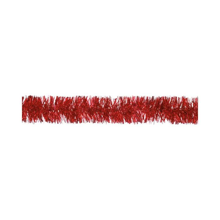 Festive - Red Chunky Cut Tinsel Tree Decorations | Snape & Sons