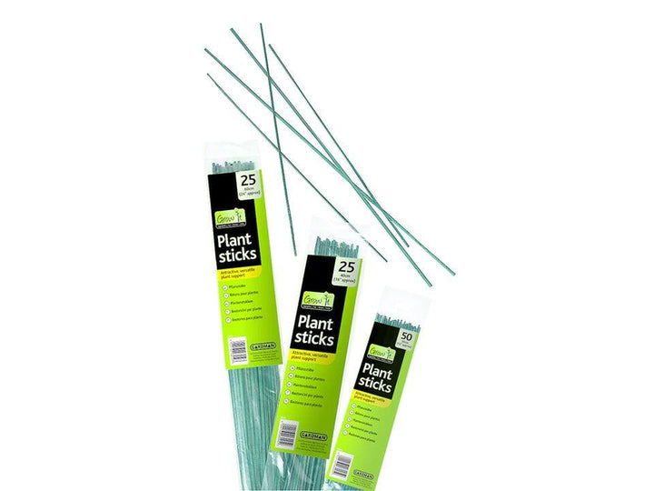 Gardman - Green Flower Plant Sticks Large x25 Canes | Snape & Sons