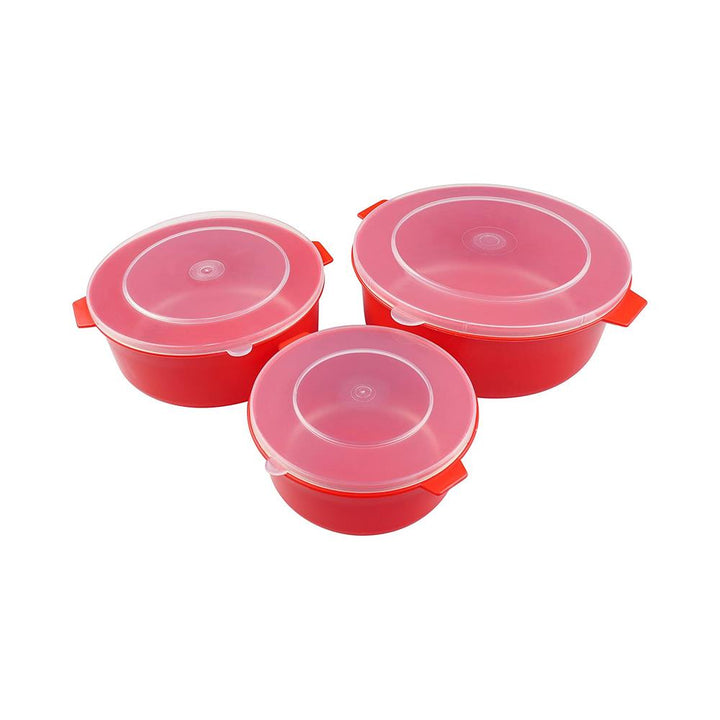 Good2Heat - Microwave Dishes with Lids - 3 Pack Microwavable Cookware | Snape & Sons