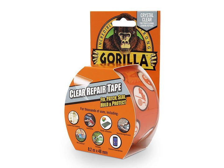 Gorilla - Clear Repair Tape 8.2m Repair Tape | Snape & Sons