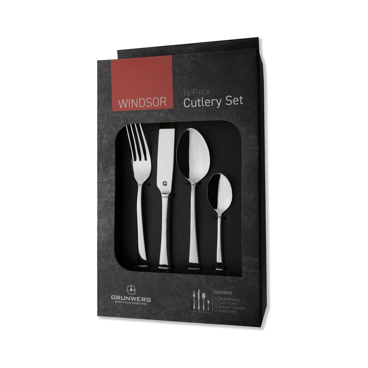 Grunwerg Windsor 16 Piece Cutlery Set Cutlery | Snape & Sons