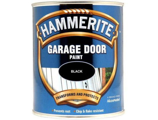 Hammerite Paints - Garage Door Paint Black 750ml Metal Paints | Snape & Sons