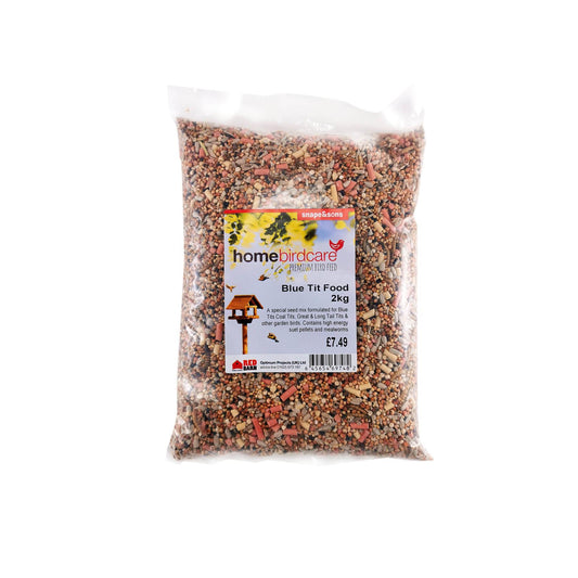 Home Birdcare - Deluxe Blue Tit Feast 2kg Bird Seed Mixes | Snape & Sons