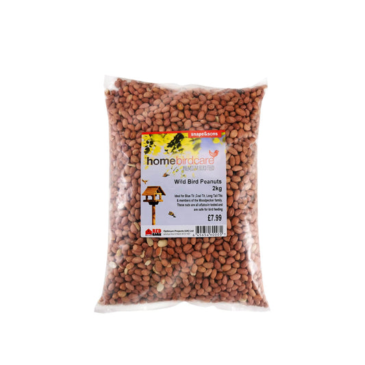 Home Birdcare - Premium Whole Peanuts 2kg Bird Peanuts | Snape & Sons