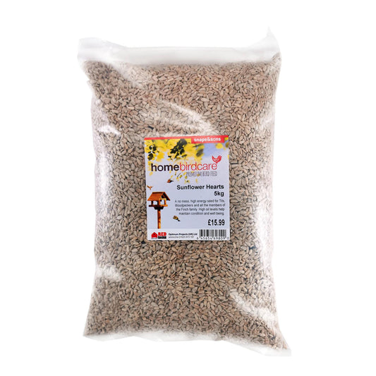 Home Birdcare - Sunflower Hearts 5kg Bird Feed Straights | Snape & Sons