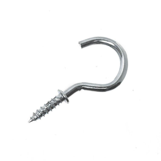 Home Hardware - 19mm Brilliant Zinc Plated Cup Hooks Cup Hooks & Eyes | Snape & Sons