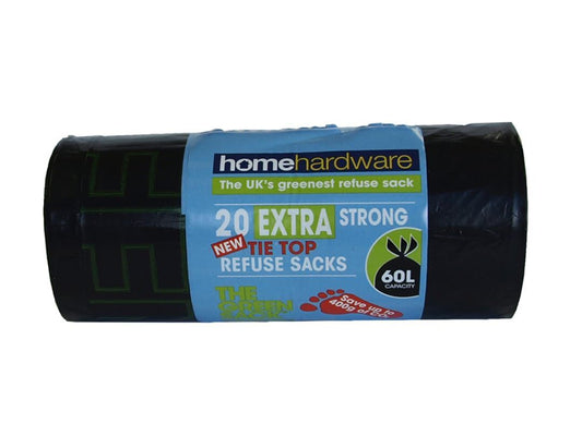 Home Hardware - Extra Strong Tie Top Refuse Sacks x20 Refuse Sacks | Snape & Sons