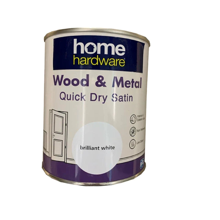 Home Hardware Quck Dry Satin White 750ml Interior Wood & Metal Paints | Snape & Sons