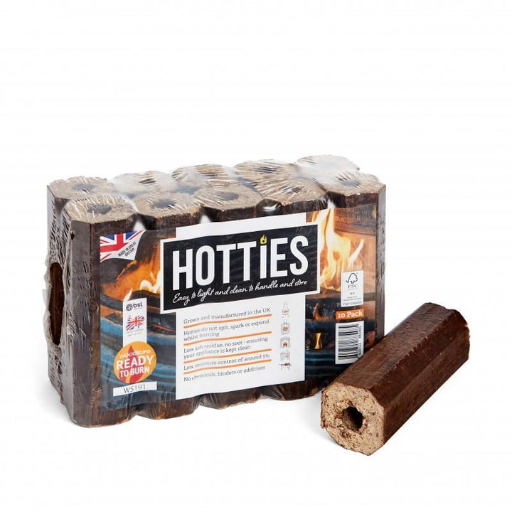 Hotties - Hotties Compressed Heat Logs x10 Logs | Snape & Sons