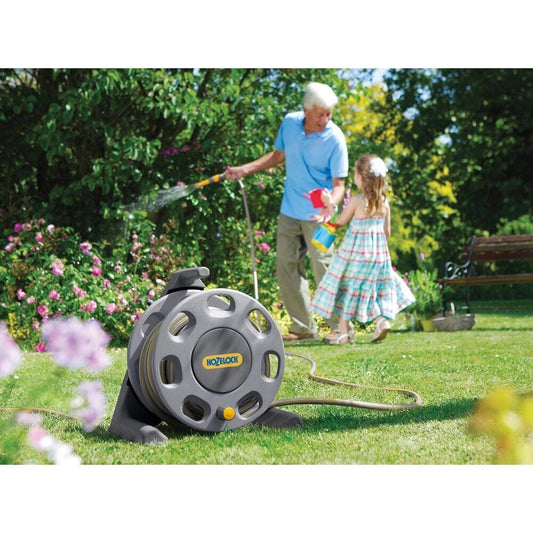 Compact Hose Reel with 25m Hose + FREE Fittings