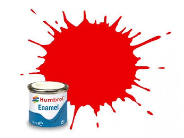 Humbrol - No.19 Bright Red Gloss Enamel Paint 50ml Enamel Paints | Snape & Sons