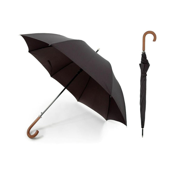 Incognito - Black Crook Handle Walking Umbrella Umbrellas | Snape & Sons