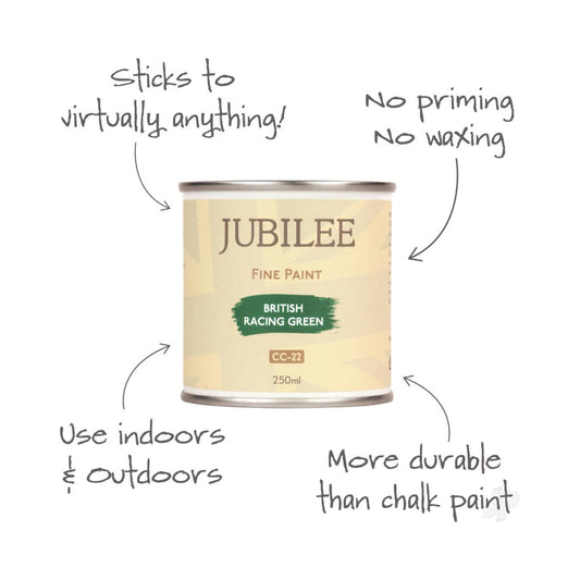 Jubilee Jubilee CC-22 Fine Paint British Racing Green 250ml Chalk Paints | Snape & Sons