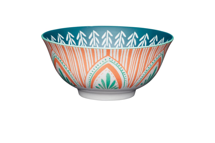 KitchenCraft - Glazed Stoneware Bowl Folk Jade Serving Bowls | Snape & Sons