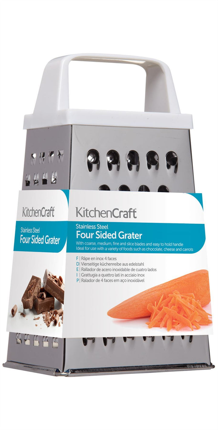 KitchenCraft - Mini Stainless Steel Four Sided Box Grater Graters | Snape & Sons