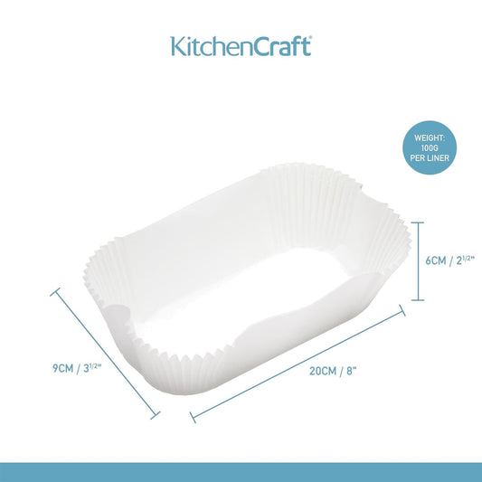 KitchenCraft - Paper Loaf Tin Liners 2lb Baking Tin Liners | Snape & Sons